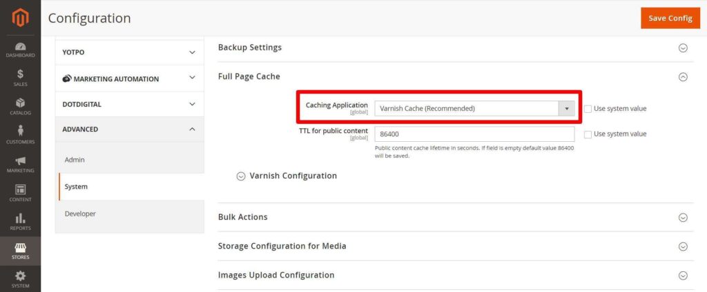 Speed up Magento 2: Varnish Cache